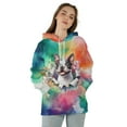 thumbnail image 4 of Funny Watercolor Adorable Boston Terrier Peeking Through Torn Paper Effect All Over Print 3D Hoodie Unisex Merch Hoodies Gentleman Dog Lover Gifts - 00026, 4 of 6