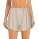 thumbnail image 2 of Balery Brown Gingham Pantalones cortos deportivos para mujer con forro y dos bolsillos, elásticos, para entrenamiento, gimnasio, yoga-Medium, 2 of 7