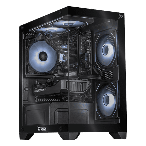 PC Gamer Xtreme PC Gaming NVIDIA GeForce RTX 5060 AMD Ryzen 7 5700 32GB SSD 1TB Sistema Liquido WIFI W10 Black gaming 1080p, estudios y multitarea