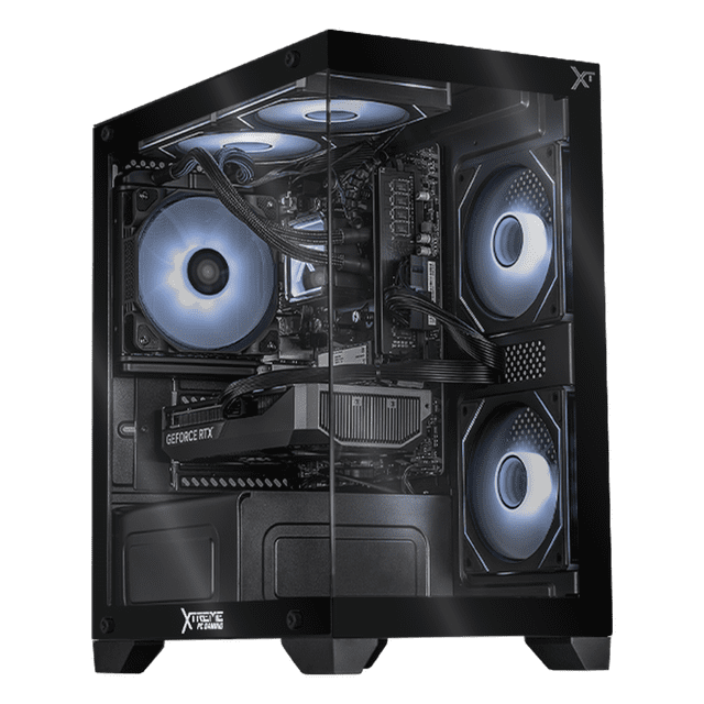 PC Gamer Xtreme PC Gaming NVIDIA GeForce RTX 5060 AMD Ryzen 7 5700 32GB SSD 1TB Sistema Liquido WIFI W10 Black gaming 1080p, estudios y multitarea