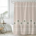 thumbnail image 6 of Tropical Palm Trees Shower Curtain Set - Standard 72" x 72" Washable Bathtub Curtain with 12 Hooks, Beach Coastal Plants Waterproof Fabric Stall Shower Curtains for Bathroom/Bathtub Décor, 6 of 6