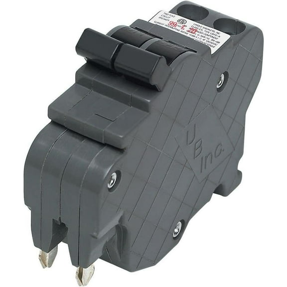 Connecticut Electric Ubif0250 Double Pole Thin Circuit Breaker, 50 Amp