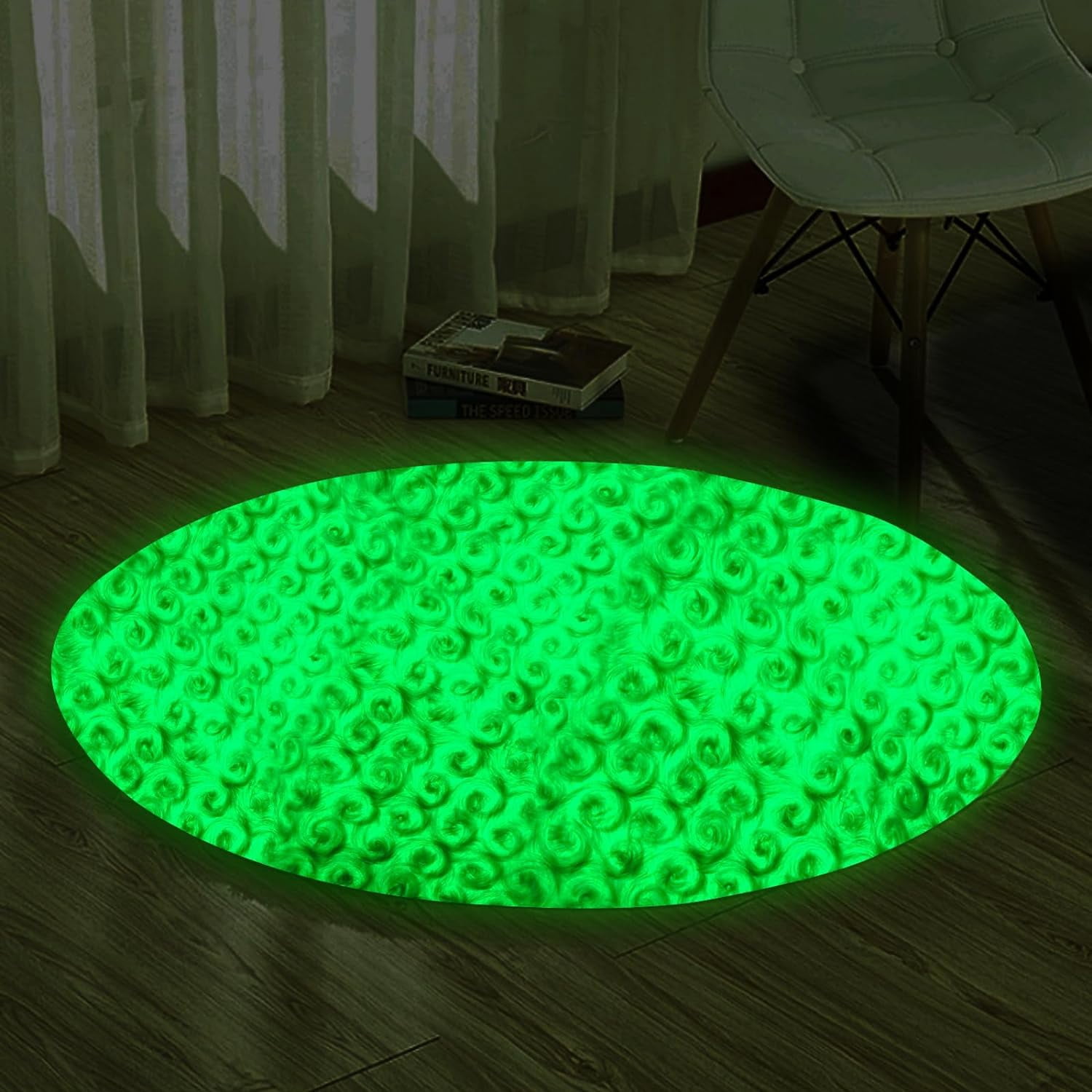 Glow in The Dark Fabric,Glow Fabric for Sewing Clothes,Luminous Polyester Fabric for Lighted Fabric for Clothes,Decorations, DIY Craft Supplies and Other Uses