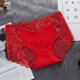 thumbnail image 3 of Ropa interior de algodón para mujer, bragas de encaje Sexy de cintura media, calzoncillos huecos para mujer, calzoncillos de elevación de cadera, lencería de talla grande, ssy58, 3 of 5