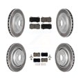 thumbnail image 1 of Transit Auto Front Rear Coated Disc Brake Rotors and Ceramic Pads Kit for Car Dodge Charger Chrysler 300 Challenger Magnum KGC-100643, 1 of 11