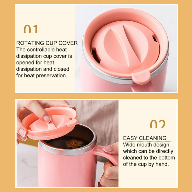 GeweYeeli Coffee Mug Vacuum Insulated Mugs With Handle and Lid Stainless  Steel Double Wall Coffee Tumbler