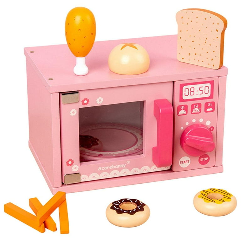 Mini Microwave Oven Simulation Kitchen Mini Toys Kids Children Play House  Toy Classic Pretend Play Toys for Baby Girls Gifts