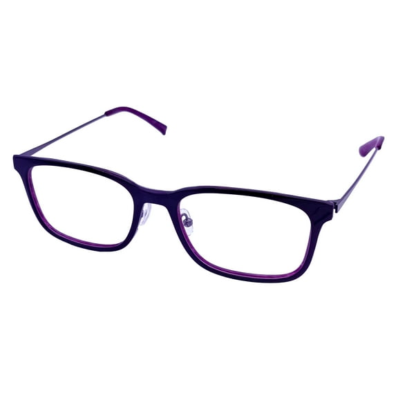 Jones New York Men's Purple Rectangle Plastic Reading Glass J773. 56mm 2.5X