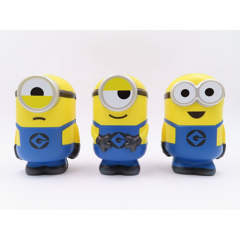 Universal Studios Minions Medium Squishy Toy Collectible Set 1 - 3 Pack ...