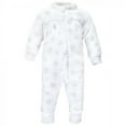 thumbnail image 3 of Hudson Baby Infant Girl Plush Jumpsuits, Snowflakes, 0-3 Months, 3 of 4