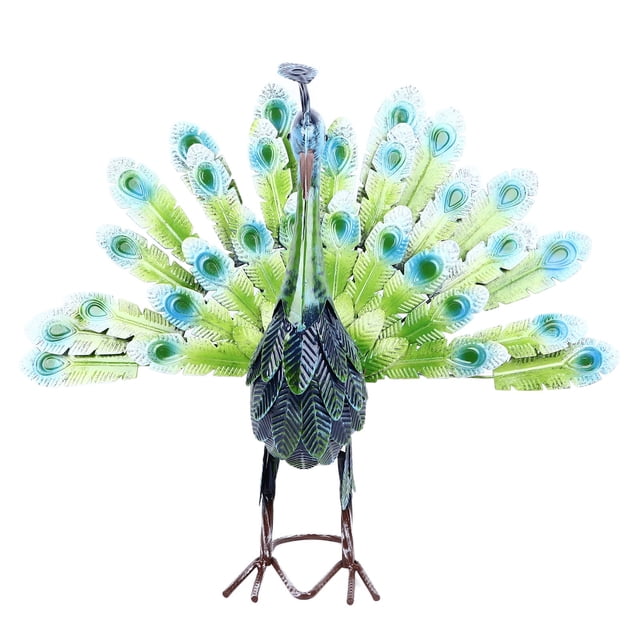 Escultura De Pavo Real, Resistente A La Intemperie, Fácil Montaje De Bricolaje, Realista, Multifuncional, Elegante, Decoración De Césped De Pavo Real De Metal Para Exteriores
