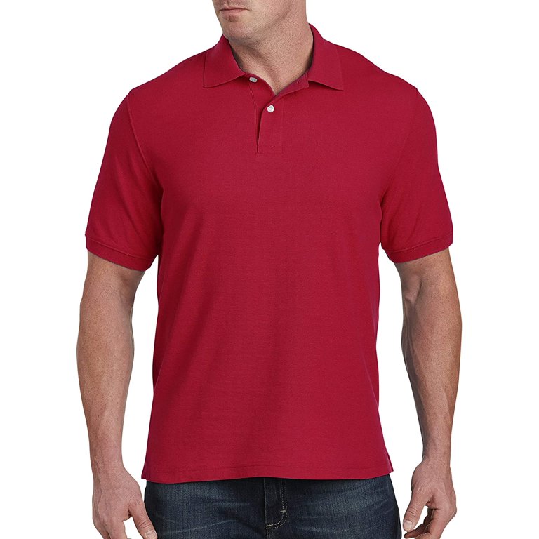 Essentials Men's Regular-fit Cotton Pique Polo Shirt (Available in Big & Tall)