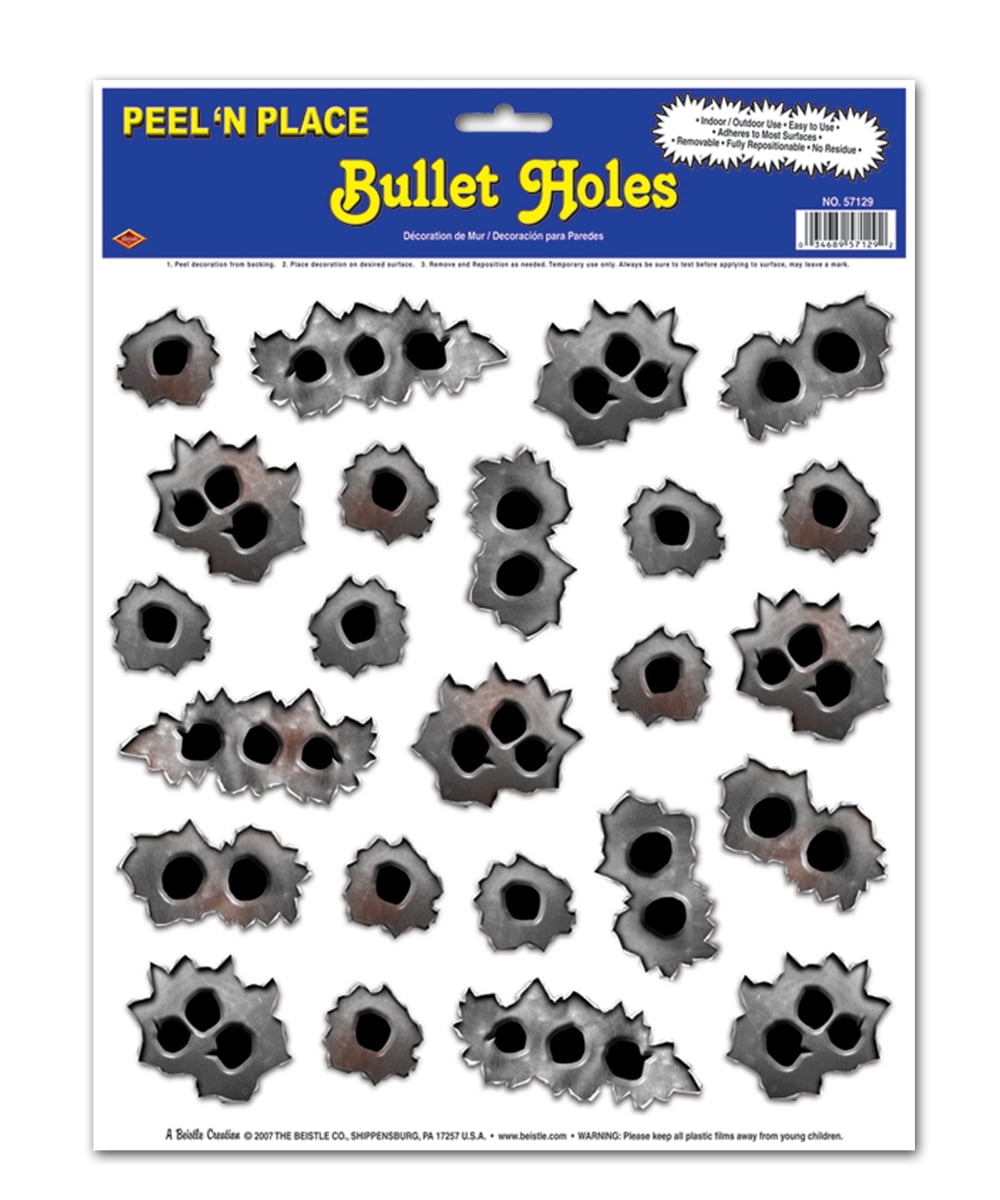 Bullet Holes Peel 'N Place Stickers