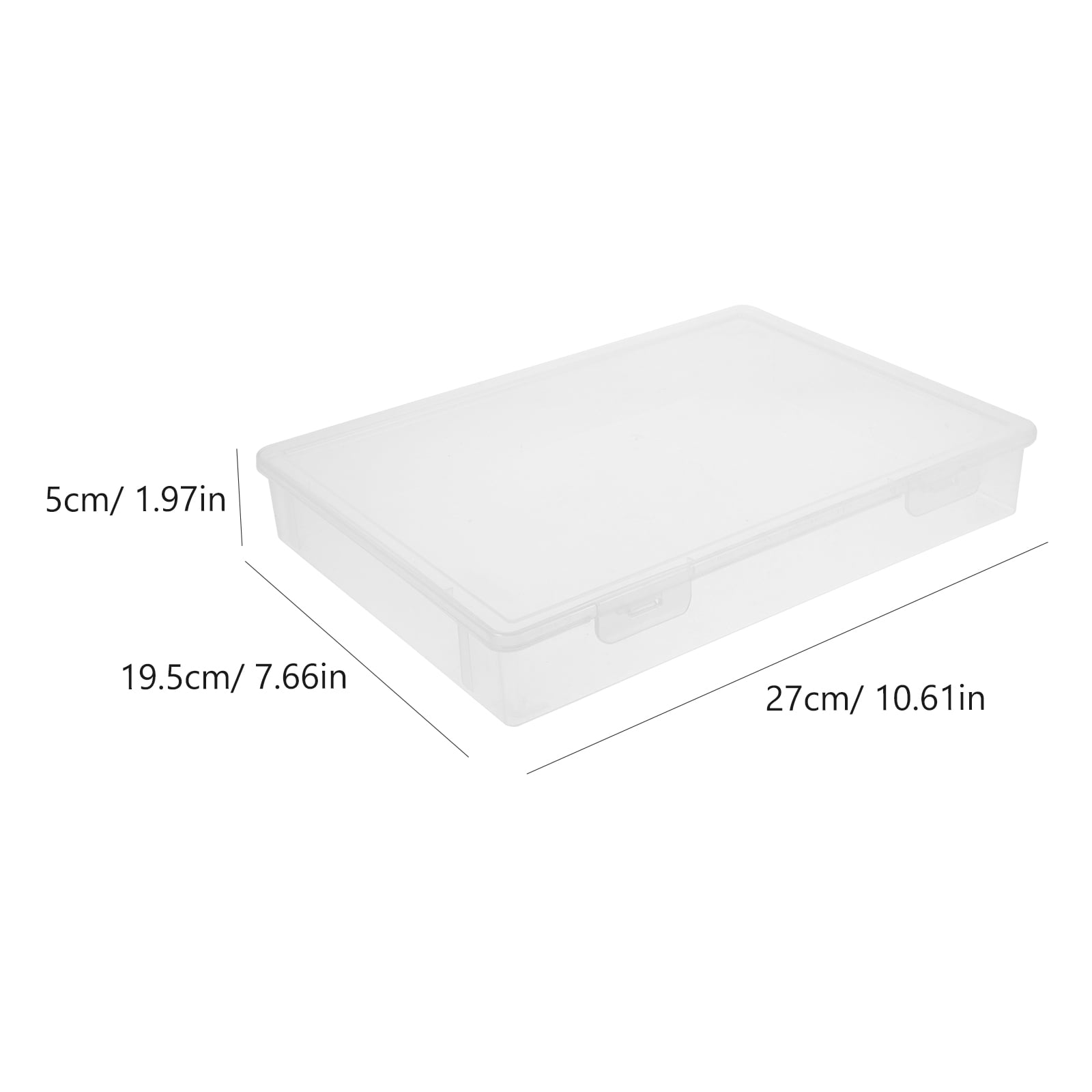 UPOUART 6Pcs Stackable Clear Plastic Organizers for Beads Jewelry and Craft Storage