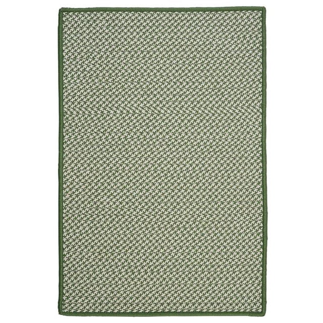 Colonial Mills OT68R036X036S 3 ft. Outdoor Houndstooth Tweed Square Rug, Leaf Green