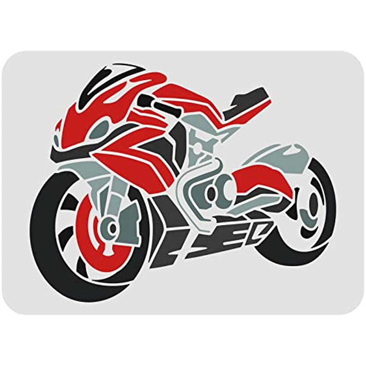 Motorcycle Stencil for Painting 11.7x8.3 inch Large Stencil Motorcycles