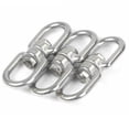 thumbnail image 5 of Oraceous 3pcs 304 Stainless Steel Smooth Hanging Basket Spinners Swivel Hook Silver, 5 of 10
