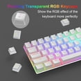 thumbnail image 3 of MageGee 60% Wireless Mechanical Keyboard, 2.4G/BT5.0/USB-C Triple Mode PBT Pudding Keycaps RGB Backlit Keyboard, Compact 68 Keys Mini Keyboard with Red Switch, 3 of 8