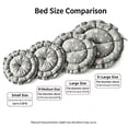 thumbnail image 3 of Plush Round Pet Bed, Soft Foldable Drawstring Adjustable Pet Cushion Bed, Non‑Slip Warm Sleeping Nest for Small Dogs Cats, Cozy Indoor Pet Sleeping Mat for Rest and Sleep, 3 of 7
