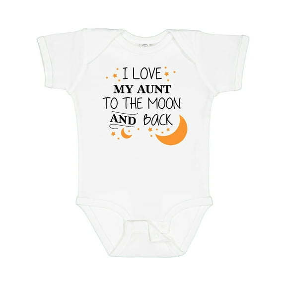 Inktastic I Love My Aunt to the Moon and Back Boys or Girls Baby Bodysuit