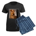 thumbnail image 5 of CafePress - 3 Irish Terrier Pajamas - Women's Short Sleeve Print T-Shirt and Pants Dark Cotton Pajama Set, 5 of 7