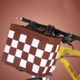 thumbnail image 1 of 13L Portable Felt Basket Bike Basket with Hand Straps Handbag for Bike Brown, 1 of 7