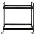 thumbnail image 6 of Evelyn&Zoe Cooper 33" Wide Rectangular Bar Cart in Blackened Bronze, 6 of 7