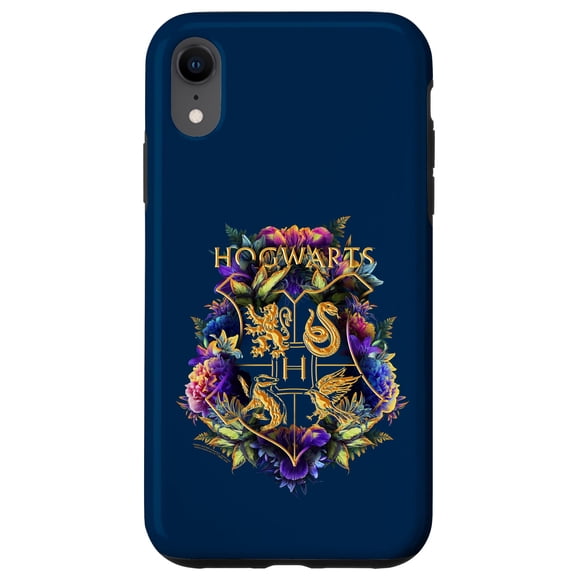 Funda para iPhone XR Harry Potter Escudo Floral de Hogwarts