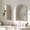 Silver, variant on Soges 36" x 24" Arched Bathroom Mirror Cabinet Medicine Cabinet with 2 Adjustable Shelves, Recess or Surface Mounted Installation,,Gold