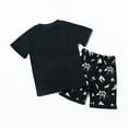 thumbnail image 2 of Kids Clothes Boys Toddler Baby Boy Set Spring Summer Cotton Elastic Print 18-24 Months 2t 3t 4t 5t 6t Tshirt Shorts T-Shirt with Solid 2Pcs Outfit Dinosaur Summer Pajamas Sleepwear Set, 2 of 7