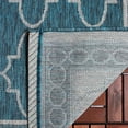 thumbnail image 5 of SAFAVIEH Courtyard Zavier Geometric Indoor/Outdoor Area Rug, Blue/Grey, 5'3" x 7'7", 5 of 9