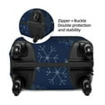 thumbnail image 4 of Daiia Snowflake Dark Blue Luggage Cover, Thickened Washable Travel Luggage Covers, Elastic Unique Baggage Covers for 18-20 inch Luggage-Small, 4 of 9