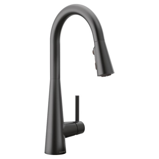 MONOMANDO PARA COCINA SLEEK 7864BL NEGRO MATE MOEN 322272
