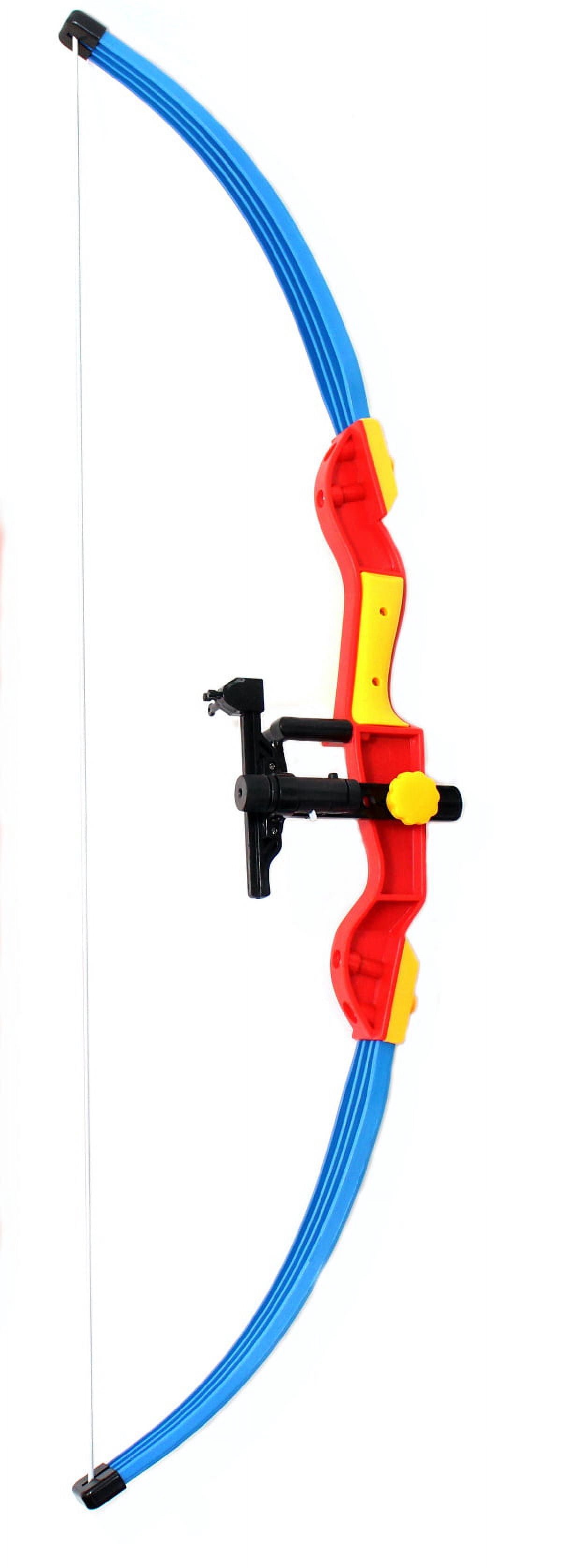 PlayWorld Giddyup! Buck's 32" Toy Archery Bow And Arrow Set For Kids - Four Suction Cup Arrows - Multicolor