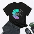 thumbnail image 5 of outfmvch Sunflower Shirts for Women,Shirts for Women,Sunflower Butterfly Printed Shirt,Short Sleeve Shirts for Women,Graphic T-shirt,Workout T Shirts Plus Size Tops Trendy Clothes 2025 Spring Tee, 5 of 8