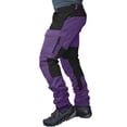 thumbnail image 3 of Afdoent Mens Casual Pants Male Overalls Two Color Splicing Casual Pants Trousers, 3 of 6