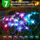 thumbnail image 5 of Luces solares para jardín WDTPro, paquete de 8 unidades, 32 lirios en flor, RGB, 5 of 7