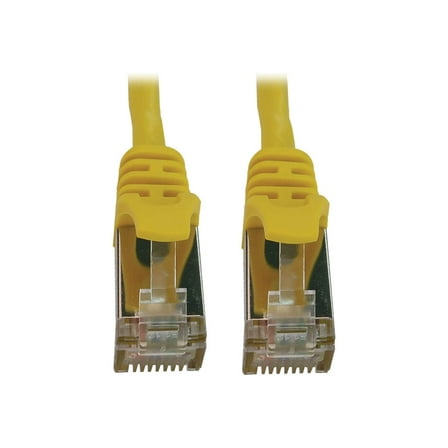 Tripp Lite Cat6a 10G Snagless Shielded Slim STP Ethernet Cable [RJ45 M/M], PoE, Yellow, 7 ft. [2.1 m] (n262-s07-yw)