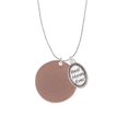 thumbnail image 2 of Delight Jewelry Acrylic 1 1/8" Disc Rose Goldtone Best Mom Ever Charm Necklace, 2 of 4