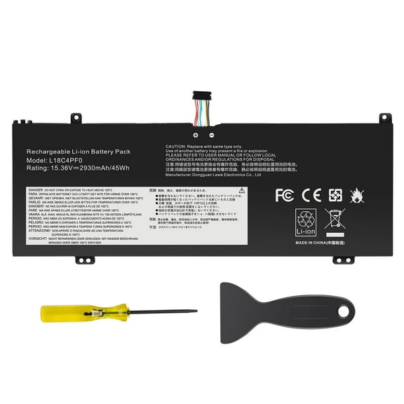 L18C4PF0 L18M4PF0 Laptop Battery for Lenovo ThinkBook 13S-IWL 14S-IWL 13S-IML 14S-IML 20RR 20RS 20R9 20RM Series L18D4PF0 5B10S73499 5B10S73500 5B10S73501 5B10W67315 15.36V 45Wh