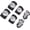 Silver Black, variant on /Youth  Pads Elbow Pads Wrist Guards Set for 3-15 ,  Protective Gear Set for Roller Skates, Cycling, BMX , Skateboard, Inline Skating, Scooter Riding ...