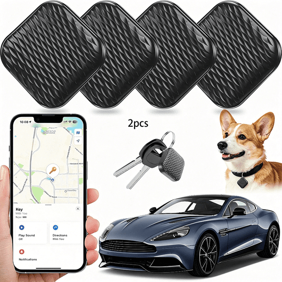 CUDIAO Mini Gps Tracker for Vehicles, Hidden Tracking Device for Vehicles, Car Tracker No Subscription Work with Find My (Ios Only), Vehicle Tracker with Audio for Kids, Dogs, Key, Luggage