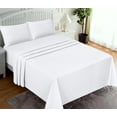 thumbnail image 6 of Ruvanti Flannel Sheets King Size - 100% Cotton Brushed Flannel Bed Sheet Sets - Deep Pockets 16 inches (Fits up to 18") - All Seasons Breathable & Super Soft - Warm & Cozy - 4 Pcs - Solid White, 6 of 9