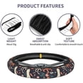 thumbnail image 4 of Aztec Style Tribal Universal 15 Inch Steering Wheel Covers Anti Slip Neoprene Car Wrap Cover for Adults, 4 of 7