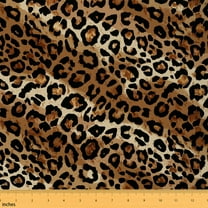 Homewish Couple Anniversary Fabric by the Yard 1 Yard, Fashion Leopard Print Room Decor Fabric by the Yard, Romantic Cheetah Animal Sewing Fabric, Luxury Bedroom Decor