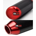 thumbnail image 3 of ICBEAMER Red Aluminum w/ Carbon Fiber 3.25" Shift Knob, Tall Fit Automatic and 4, 5 and 6 Speed Manual Transmission Vehicles, Interior Car Gear Lever Stick Shift Handle Automotive Replacement Parts, 3 of 9