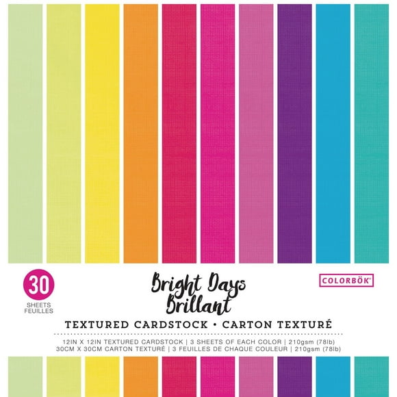 Carton texturé Brillant de Colorbok