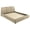 Light Brown, variant on Mokena 46-inch Upholstered Queen Platform Bed Taupe