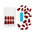 thumbnail image 4 of KISS Gel Fantasy Magnetic Press On Nails Almond, Solid  Red, Medium, 28 Count, 4 of 10