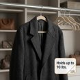 thumbnail image 5 of Hanger Central 50 Pack Space Saving Beige Velvet Non-Slip Hangers with Swivel Hook, 5 of 7